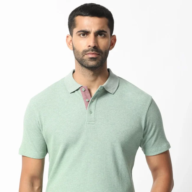 Mello Polo Collar Slim Fit Cotton T-Shirt